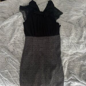 Max & Cleo Black and Gray midi or Mini Dress